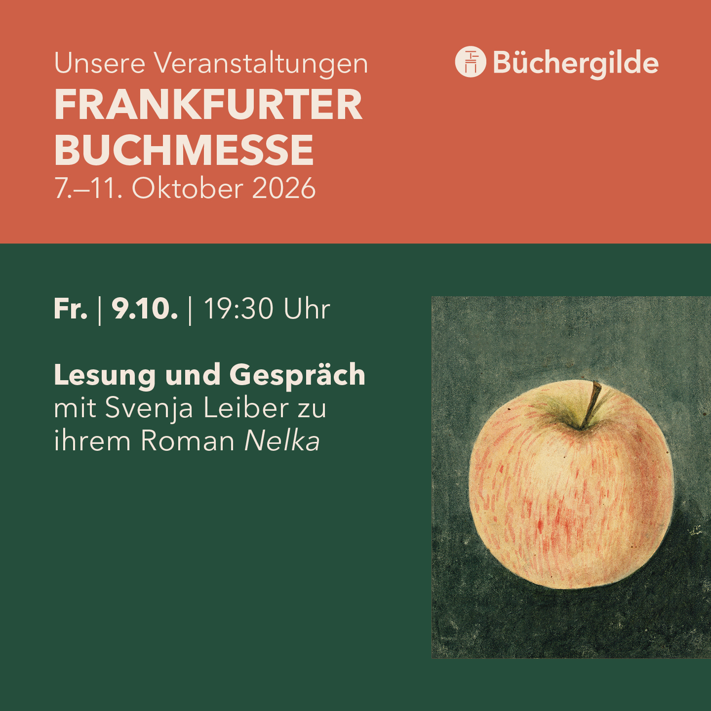 Lesung und Gespräch mit Autorin Svenja Leiber zu ihrem Roman „Nelka“